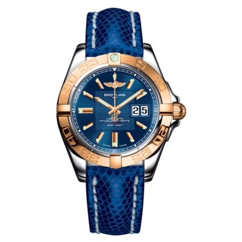 Breitling Galactic 41 Paslanmaz Çelik / Pembe Altın / Metallica Mavi / Teju, referans C49350L2.C810.143Z