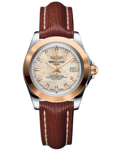 Breitling Galactic 32 Sleek Edition Paslanmaz Çelik / Pembe Altın / Pearl / Sahara, referans C7133012/A802/211X/A14BA.1