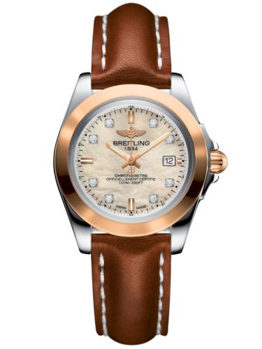 Breitling Galactic 32 Sleek Edition Paslanmaz Çelik / Pembe Altın / Pearl Elmas / Calf, referans C7133012/A803/406X/A14BA.1