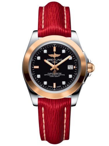 Breitling Galactic 32 Sleek Edition Paslanmaz Çelik / Pembe Altın / Trophy Siyah Elmas / Sahara, referans C7133012/BF64/209X/A14BA.1