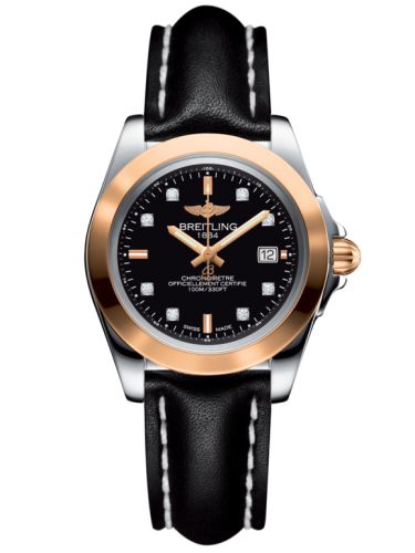 Breitling Galactic 32 Sleek Edition Paslanmaz Çelik / Pembe Altın / Trophy Siyah Elmas / Calf, referans C7133012/BF64/408X/A14BA.1