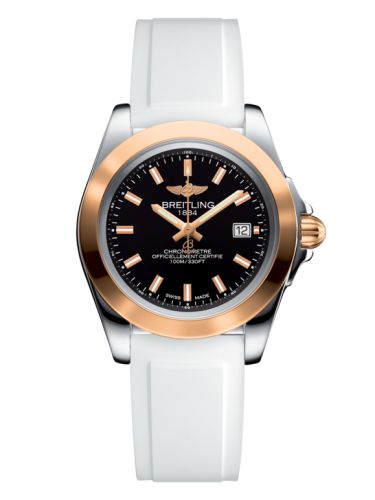 Breitling Galactic 32 Sleek Edition Paslanmaz Çelik / Pembe Altın / Trophy Siyah / Kauçuk, referans C7133012/BF65/164S/A14S.1