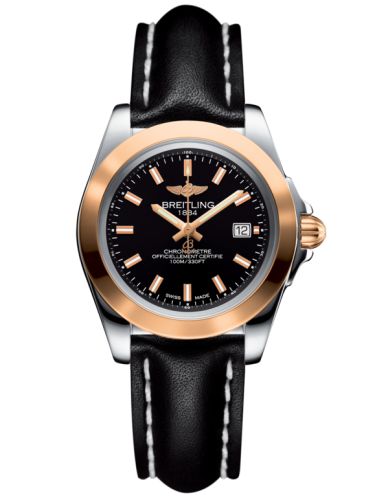 Breitling Galactic 32 Sleek Edition Paslanmaz Çelik / Pembe Altın / Trophy Siyah / Calf, referans C7133012/BF65/408X/A14BA.1