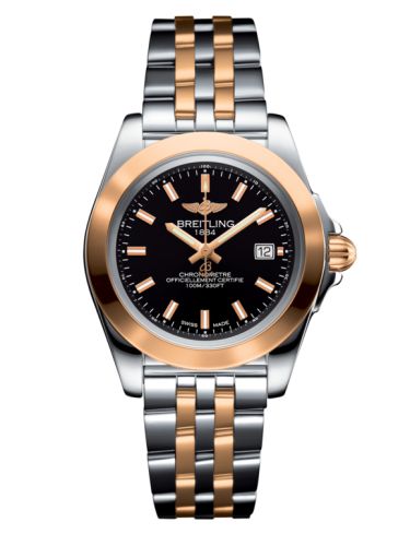 Breitling Galactic 32 Sleek Edition Paslanmaz Çelik / Pembe Altın / Trophy Siyah / Bilezik, referans C7133012/BF65/792C