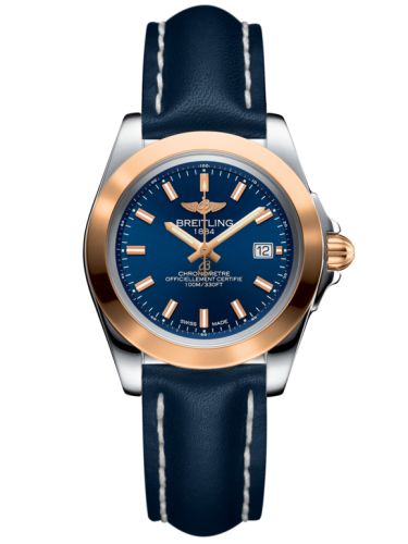 Breitling Galactic 32 Sleek Edition Paslanmaz Çelik / Pembe Altın / Horizon Mavi / Calf, referans C7133012/BF65/116X/A14BA.1