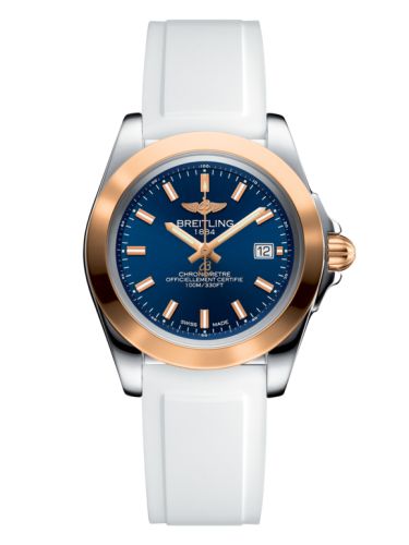 Breitling Galactic 32 Sleek Edition Paslanmaz Çelik / Pembe Altın / Horizon Mavi / Kauçuk, referans C7133012/C952/164S/A14S.1
