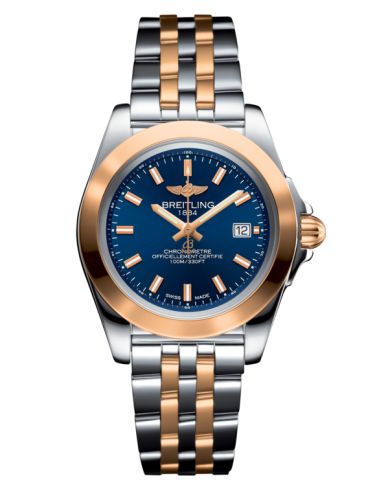 Breitling Galactic 32 Sleek Edition Paslanmaz Çelik / Pembe Altın / Horizon Mavi / Bilezik, referans C7133012/C952/792C