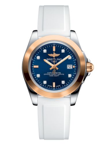 Breitling Galactic 32 Sleek Edition Paslanmaz Çelik / Pembe Altın / Horizon Mavi Elmas / Kauçuk, referans C7133012/C967/164S/A14S.1