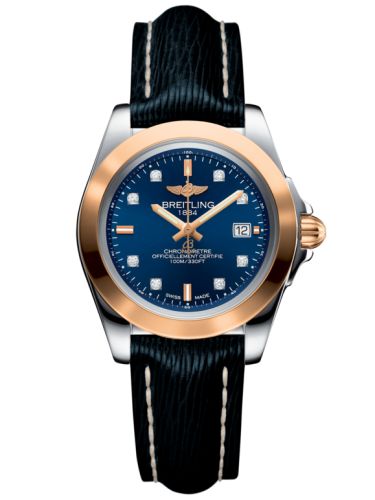 Breitling Galactic 32 Sleek Edition Paslanmaz Çelik / Pembe Altın / Horizon Mavi Elmas / Sahara, referans C7133012/C952/210X/A14BA.1