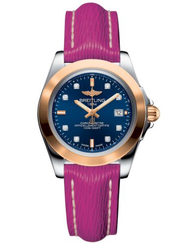 Breitling Galactic 32 Sleek Edition Paslanmaz Çelik / Pembe Altın / Horizon Mavi Elmas / Sahara, referans C7133012/C967/241X/A14BA.1