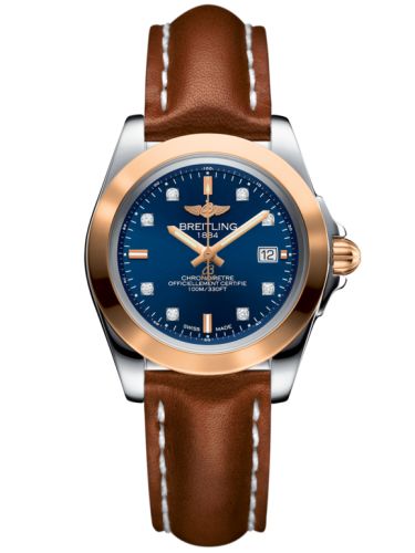 Breitling Galactic 32 Sleek Edition Paslanmaz Çelik / Pembe Altın / Horizon Mavi Elmas / Calf, referans C7133012/C967/406X/A14BA.1