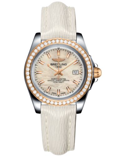 Breitling Galactic 32 Sleek Edition Paslanmaz Çelik / Pembe Altın / Elmas / Pearl / Sahara, referans C7133053/A802/235X/A14BA.1
