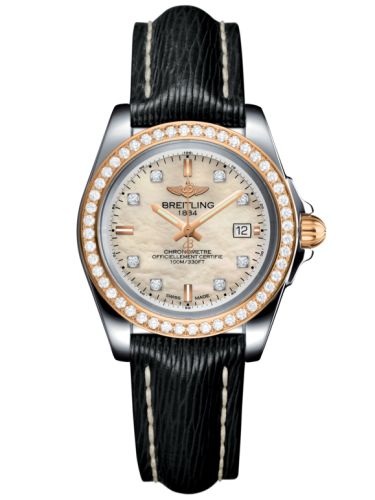 Breitling Galactic 32 Sleek Edition Paslanmaz Çelik / Pembe Altın / Elmas / Pearl Elmas / Sahara, referans C7133053/A803/208X/A14BA.1