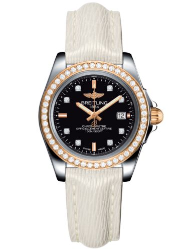 Breitling Galactic 32 Sleek Edition Paslanmaz Çelik / Pembe Altın / Elmas / Trophy Siyah Elmas / Sahara, referans C7133053/BF64/235X/A14BA.1