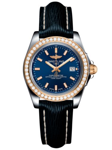 Breitling Galactic 32 Sleek Edition Paslanmaz Çelik / Pembe Altın / Elmas / Horizon Mavi / Sahara, referans C7133053/C952/210X/A14BA.1