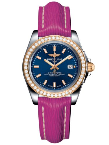 Breitling Galactic 32 Sleek Edition Paslanmaz Çelik / Pembe Altın / Elmas / Horizon Mavi / Sahara, referans C7133053/C952/241X/A14BA.1