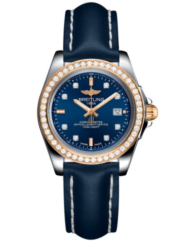 Breitling Galactic 32 Sleek Edition Paslanmaz Çelik / Pembe Altın / Elmas / Horizon Mavi Elmas / Calf, referans C7133053/C967/116X/A14BA.1