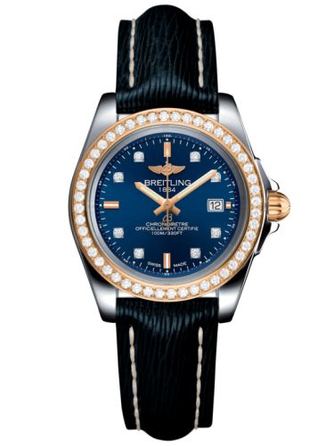 Breitling Galactic 32 Sleek Edition Paslanmaz Çelik / Pembe Altın / Elmas / Horizon Mavi Elmas / Sahara, referans C7133053/C967/210X/A14BA.1