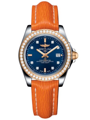 Breitling Galactic 32 Sleek Edition Paslanmaz Çelik / Pembe Altın / Elmas / Horizon Mavi Elmas / Sahara, referans C7133053/C967/212X/A14BA.1