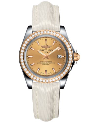 Breitling Galactic 32 Sleek Edition Paslanmaz Çelik / Pembe Altın / Elmas / Altınen Sun / Sahara, referans C7133053/H549/235X/A14BA.1