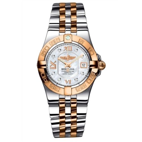 Breitling Galactic 30 Altın Bezel / MOP / Two Tone Bilezik, referans C71340L2.A681.368C