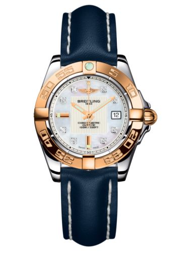 Breitling Galactic 32 Paslanmaz Çelik / Pembe Altın / Pearl Elmas / Calf, referans C71356L2.A712.116X