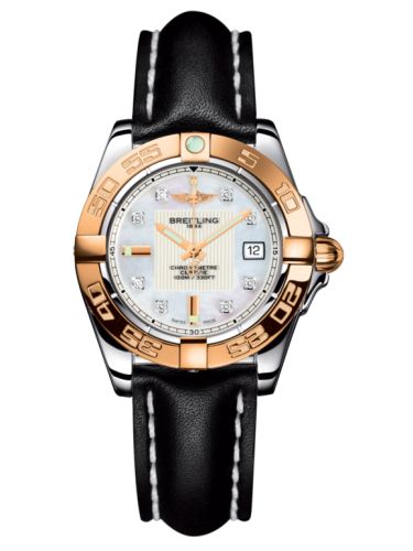 Breitling Galactic 32 Paslanmaz Çelik / Pembe Altın / Pearl Elmas / Calf, referans C71356L2.A712.408X