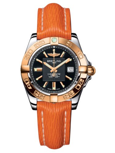 Breitling Galactic 32 Paslanmaz Çelik / Pembe Altın / Trophy Siyah / Sahara, referans C71356L2.BA12.212X