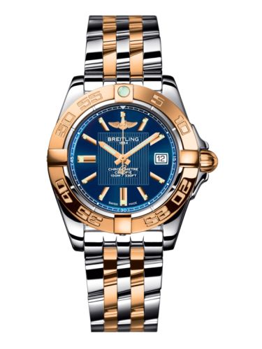Breitling Galactic 32 Stainless Steel / Rose Gold / Metallica Blue / Bracelet, reference C71356L2.C813.367C
