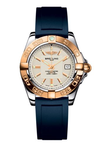 Breitling Galactic 32 Stainless Steel / Rose Gold / Sierra Silver / Rubber, reference C71356L2.G704.141S