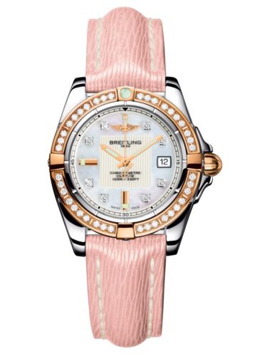Breitling Galactic 32 Stainless Steel / Rose Gold / Diamond / Pearl Diamond / Sahara, reference C71356LA.A712.238X