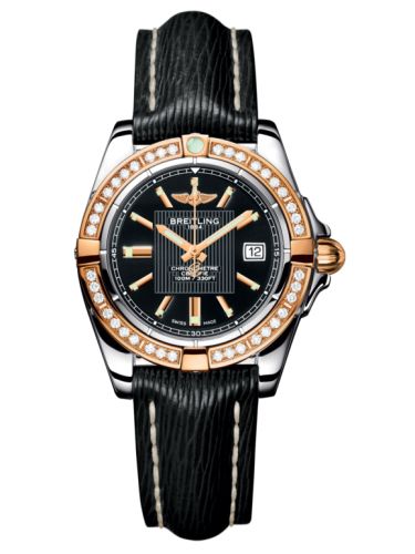 Breitling Galactic 32 Stainless Steel / Rose Gold / Diamond / Trophy Black / Sahara, reference C71356LA.BA12.208X