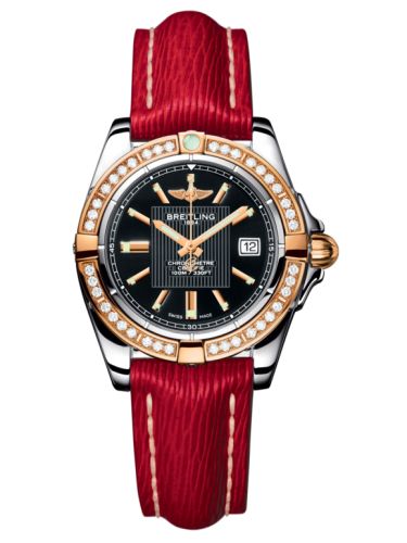 Breitling Galactic 32 Stainless Steel / Rose Gold / Diamond / Trophy Black / Sahara, reference C71356LA.BA12.209X