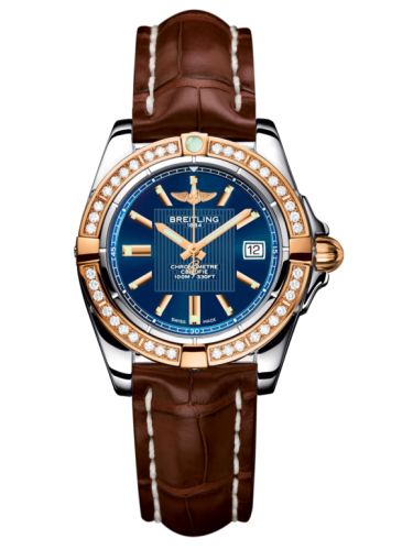 Breitling Galactic 32 Paslanmaz Çelik / Pembe Altın / Elmas / Metallica Mavi / Croco, referans C71356LA.C813.778P