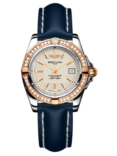 Breitling Galactic 32 Paslanmaz Çelik / Pembe Altın / Elmas / Sierra Gümüş / Calf, referans C71356LA.G704.116X