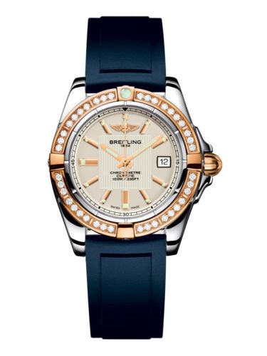 Breitling Galactic 32 Paslanmaz Çelik / Pembe Altın / Elmas / Sierra Gümüş / Kauçuk, referans C71356LA.G704.141S