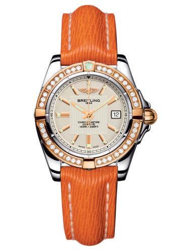 Breitling Galactic 32 Paslanmaz Çelik / Pembe Altın / Elmas / Sierra Gümüş / Sahara, referans C71356LA.G704.212X