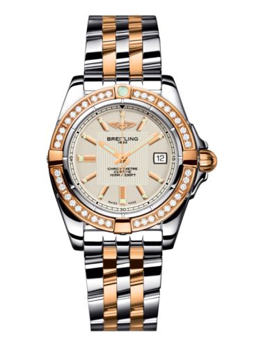 Breitling Galactic 32 Paslanmaz Çelik / Pembe Altın / Elmas / Sierra Gümüş / Bilezik, referans C71356LA.G704.367C