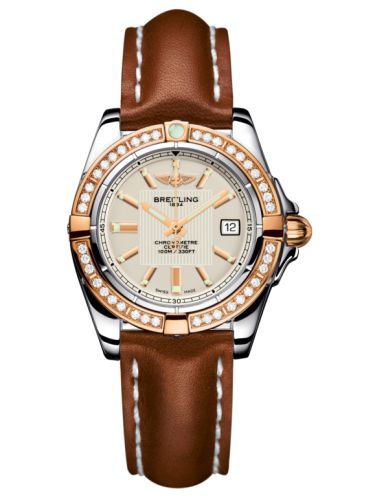 Breitling Galactic 32 Paslanmaz Çelik / Pembe Altın / Elmas / Sierra Gümüş / Calf, referans C71356LA.G704.406X