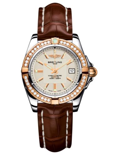 Breitling Galactic 32 Paslanmaz Çelik / Pembe Altın / Elmas / Sierra Gümüş / Croco, referans C71356LA.G704.778P
