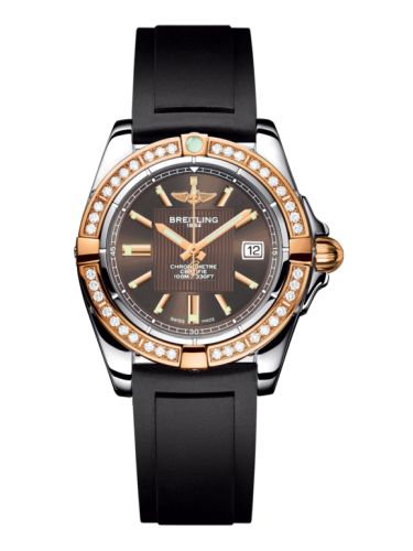 Breitling Galactic 32 Paslanmaz Çelik / Pembe Altın / Elmas / Solar Bronze / Kauçuk, referans C71356LA.Q581.133S