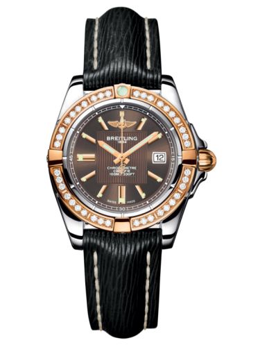 Breitling Galactic 32 Paslanmaz Çelik / Pembe Altın / Elmas / Solar Bronze / Sahara, referans C71356LA.Q581.208X