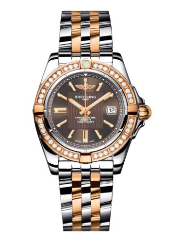 Breitling Galactic 32 Paslanmaz Çelik / Pembe Altın / Elmas / Solar Bronze / Bilezik, referans C71356LA.Q581.367C