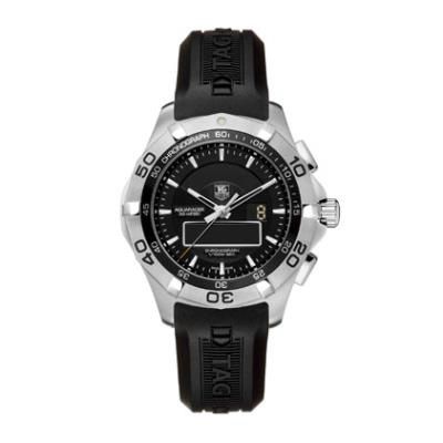 Aquaracer 300M Chronotimer 43 Paslanmaz Çelik / Siyah / Kauçuk