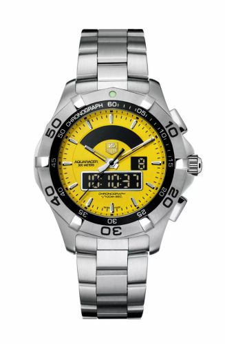 Aquaracer 300M Chronotimer Paslanmaz Çelik / Sarı / Bilezik 43 mm