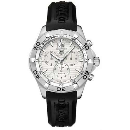 Aquaracer 300M Quartz Chronograph 43 Paslanmaz Çelik / Gümüş / Kauçuk