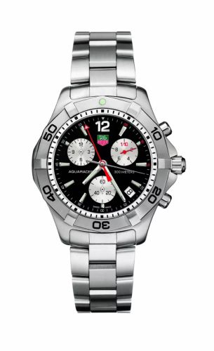 Aquaracer 300M Quartz Chronograph 41 Paslanmaz Çelik / Siyah / Bilezik