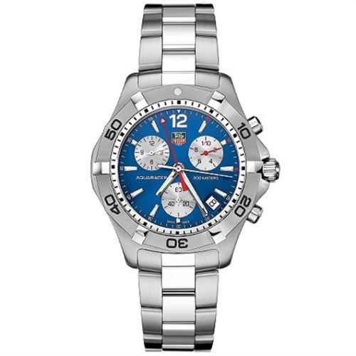 Aquaracer 300M Quartz Chronograph 41 Paslanmaz Çelik / Mavi / Bilezik