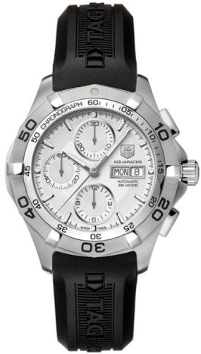 Aquaracer 300M Calibre 16 Day-Date 43 Paslanmaz Çelik / Gümüş / Kauçuk