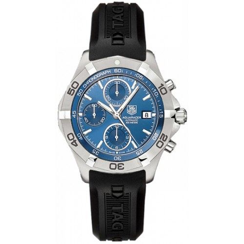 Aquaracer 300M Calibre 16 41 Paslanmaz Çelik / Mavi / Kauçuk